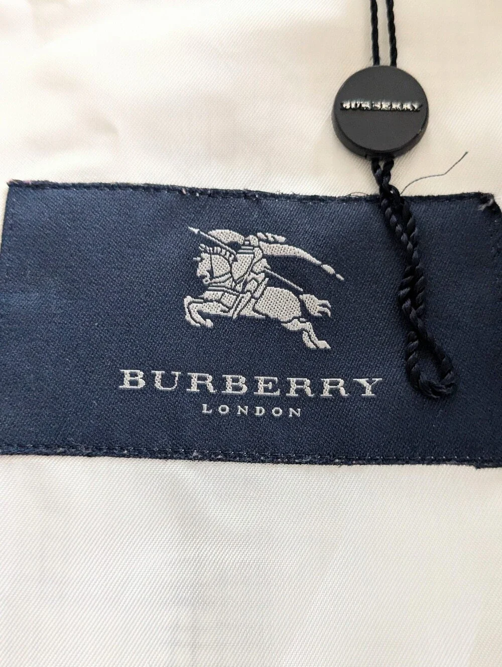 Burberry Cotton Trench Coat Size 4 - Picture 10 of 12
